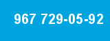 967 729-05-92 967 729-05-92